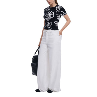 T-shirt en coton noir Desigual