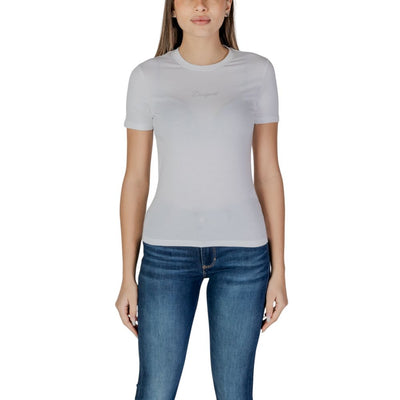 T-shirt blanc en coton Desigual