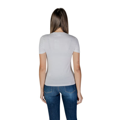 T-shirt blanc en coton Desigual