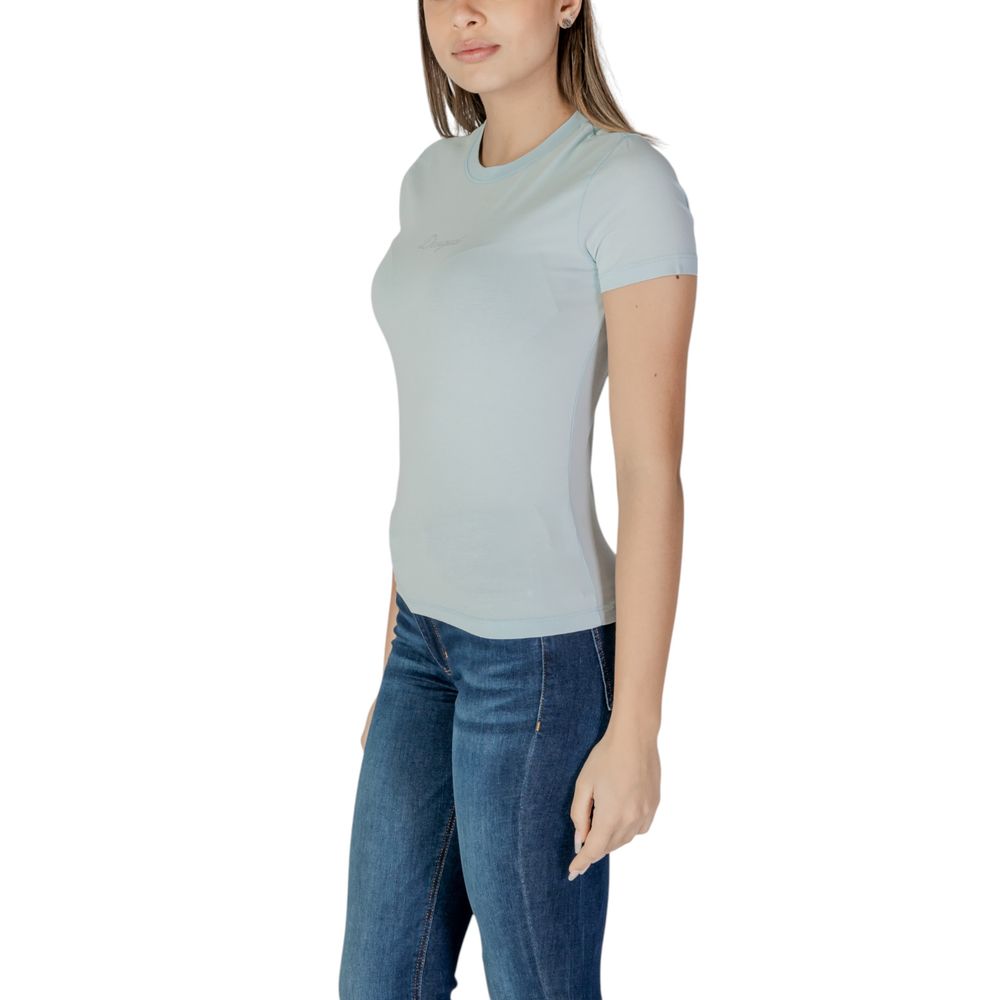 T-shirt en coton bleu Desigual