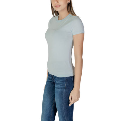 T-shirt en coton bleu Desigual