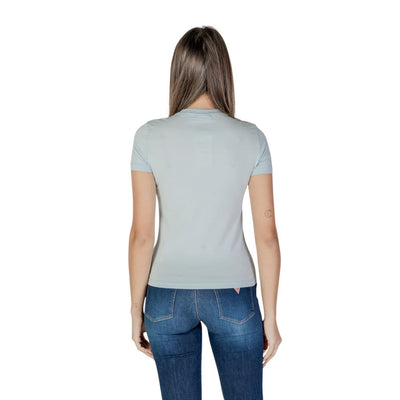 T-shirt en coton bleu Desigual