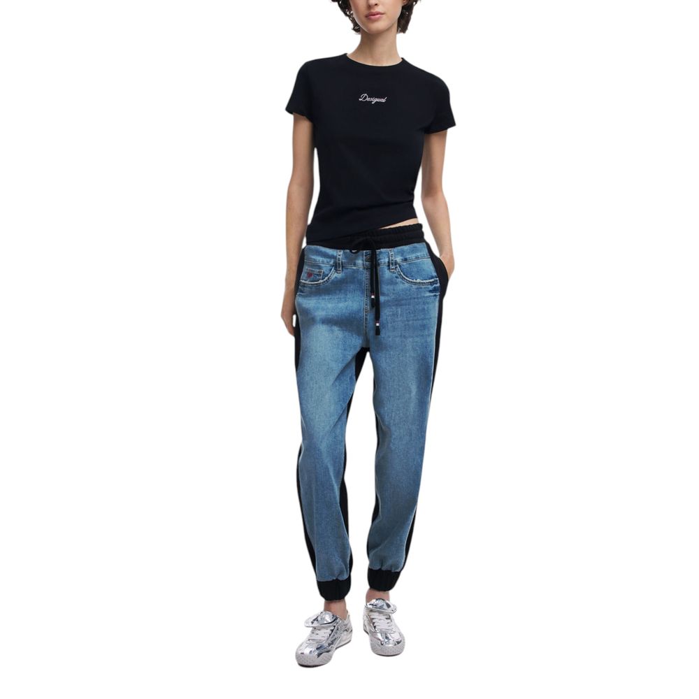 Jean Mom en coton noir Desigual