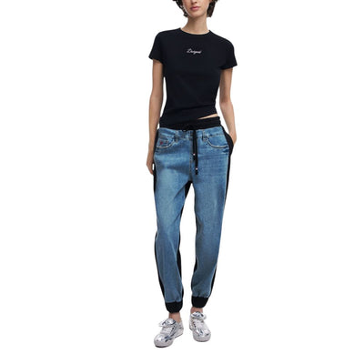 Jean Mom en coton noir Desigual