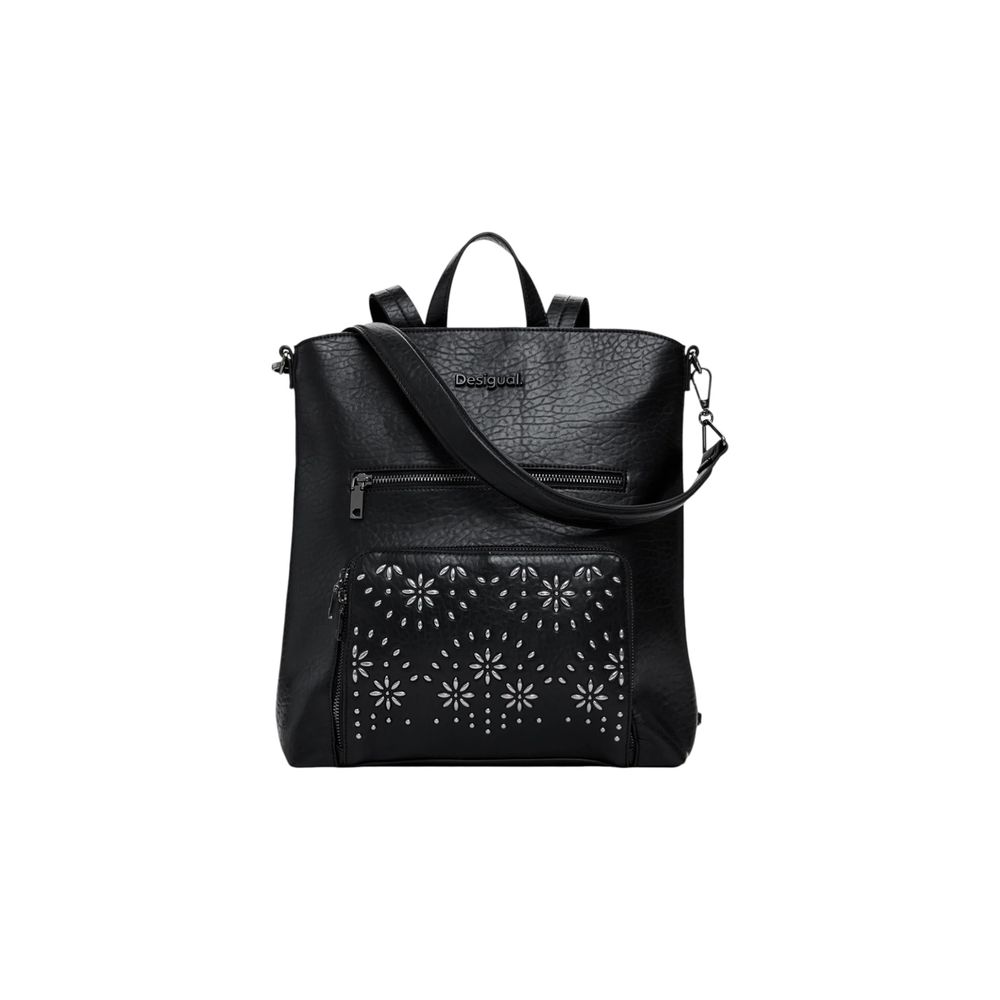 Sac à dos en polyéthylène noir Desigual