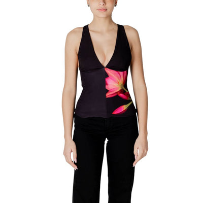 Top en polyester noir Desigual