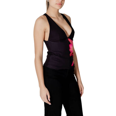 Top en polyester noir Desigual