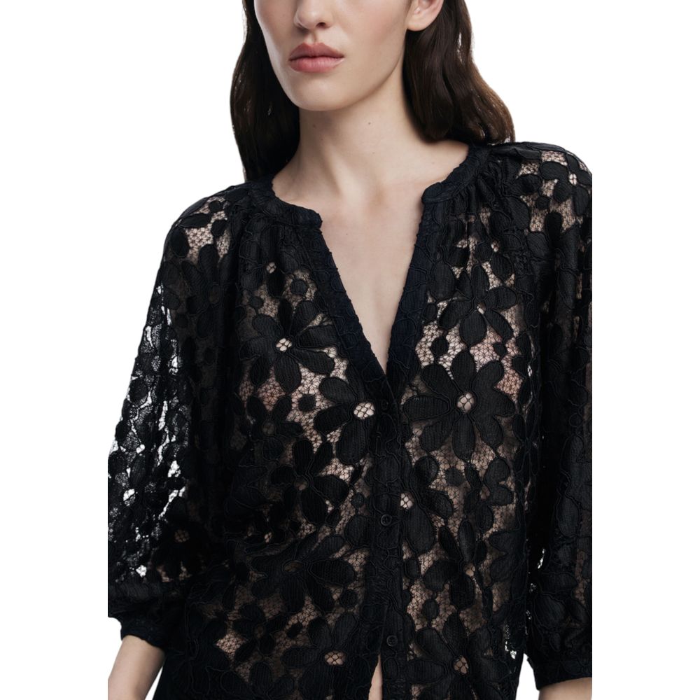 Blouse en polyester noir Desigual