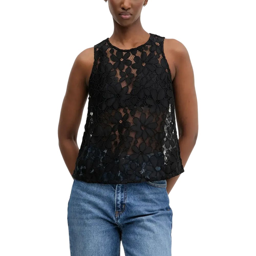 Débardeur noir en polyester Desigual