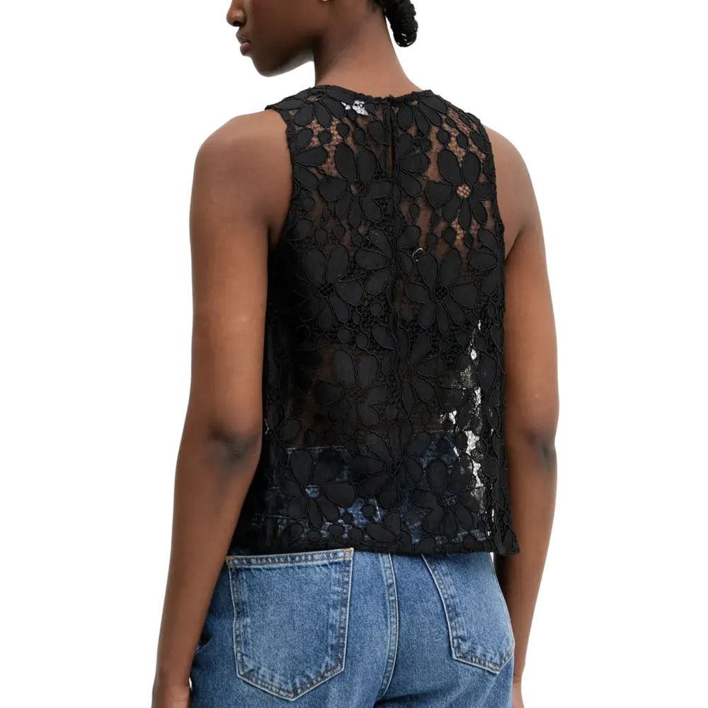 Débardeur noir en polyester Desigual