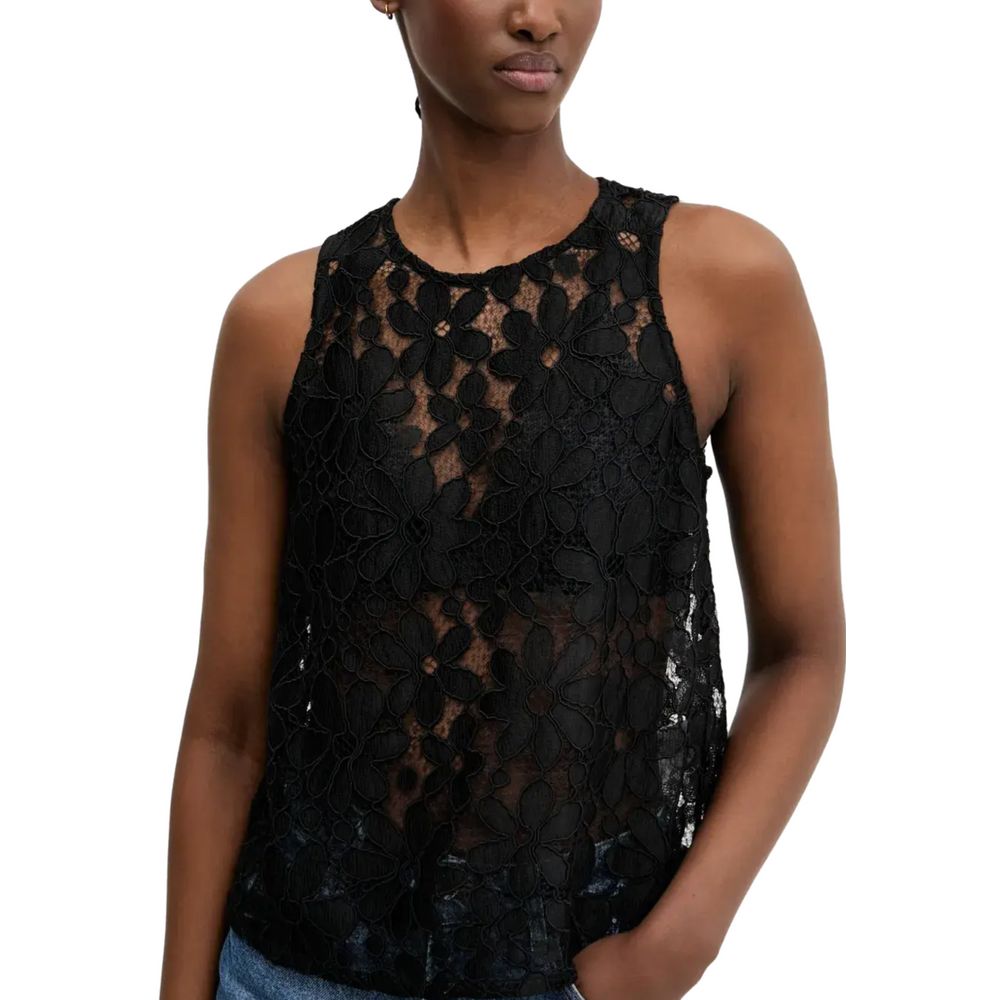 Débardeur noir en polyester Desigual