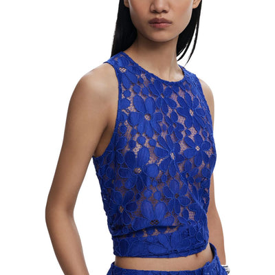 Débardeur bleu en polyester Desigual