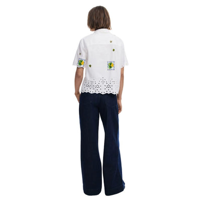 Chemise en coton blanc Desigual