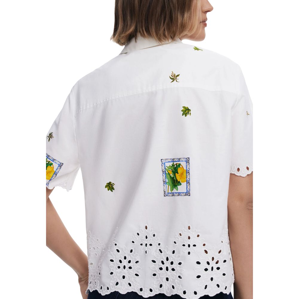 Chemise en coton blanc Desigual