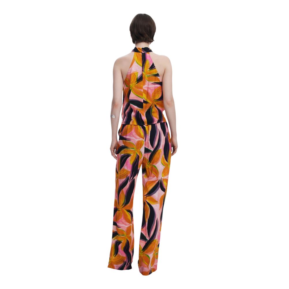 Top en viscose orange Desigual