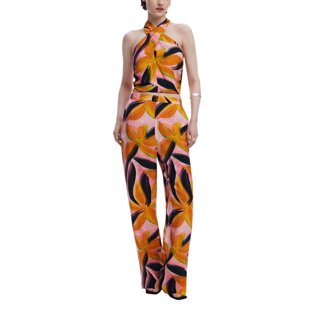Top en viscose orange Desigual