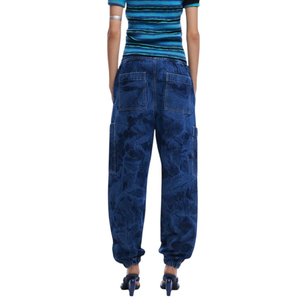 Jean boyfriend en coton bleu Desigual