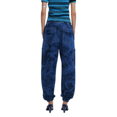 Jean boyfriend en coton bleu Desigual