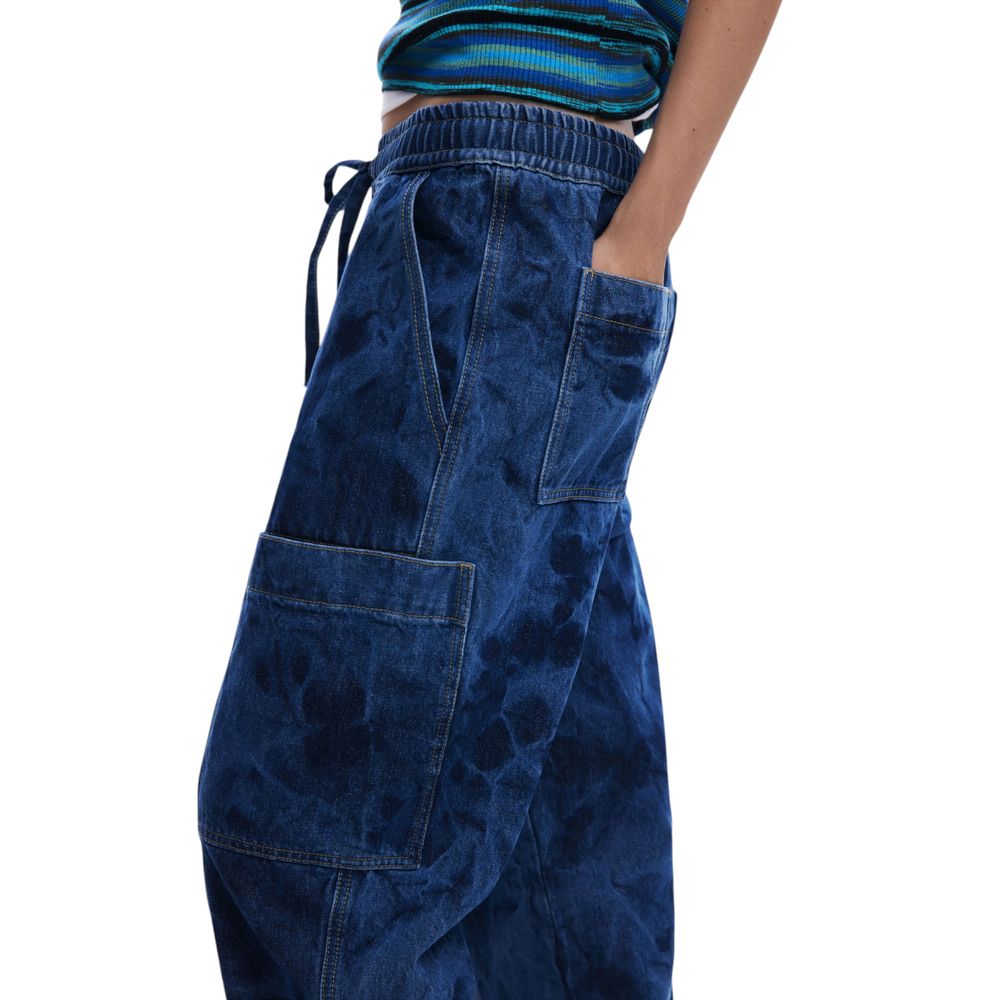 Jean boyfriend en coton bleu Desigual
