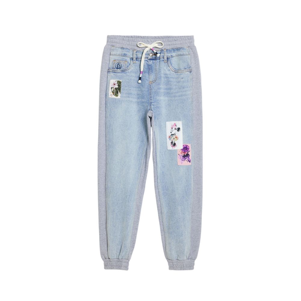 Jean boyfriend en coton bleu clair Desigual