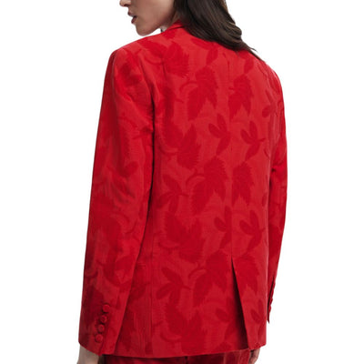 Blazer en coton rouge Desigual