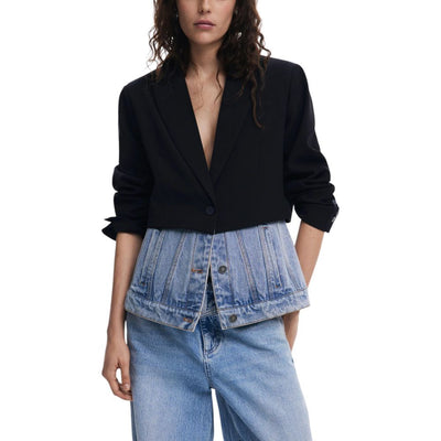 Blazer en coton noir Desigual