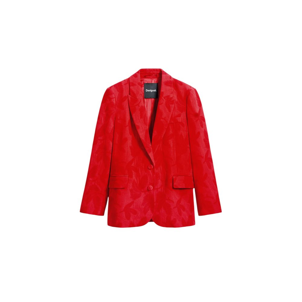 Blazer en coton rouge Desigual