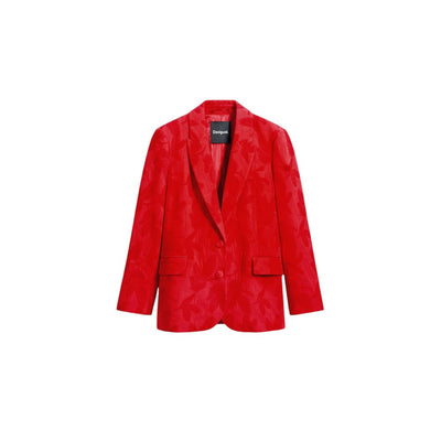 Blazer en coton rouge Desigual