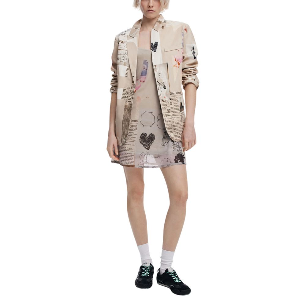 Blazer en coton beige Desigual