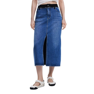 Desigual Longue en Polyester Bleu