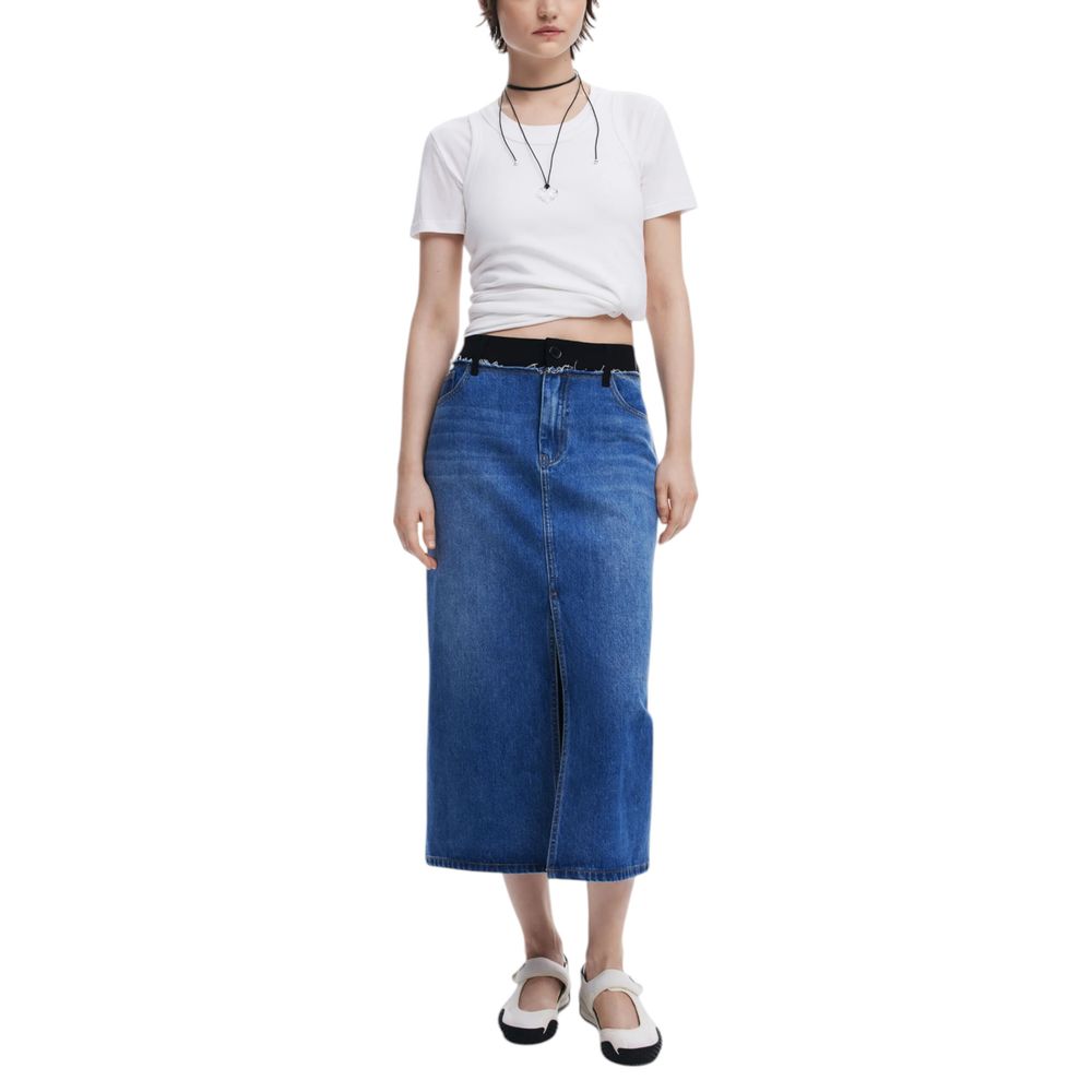 Desigual Longue en Polyester Bleu