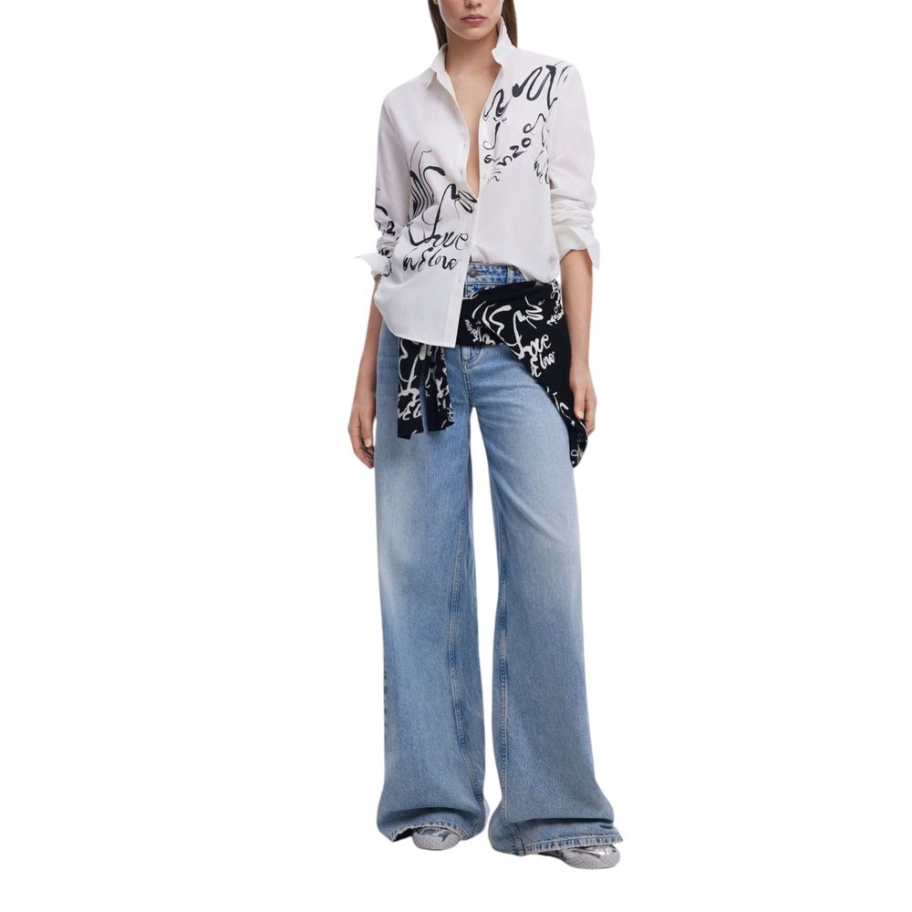 Chemise en coton blanc Desigual