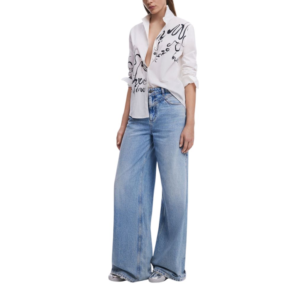 Chemise en coton blanc Desigual