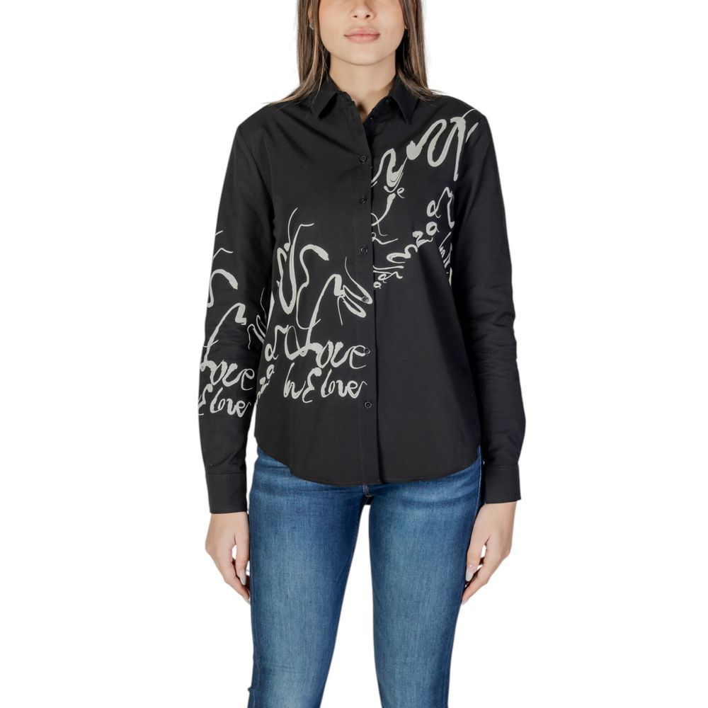 Chemise en coton noire Desigual