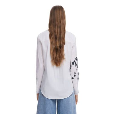 Chemise en coton blanc Desigual