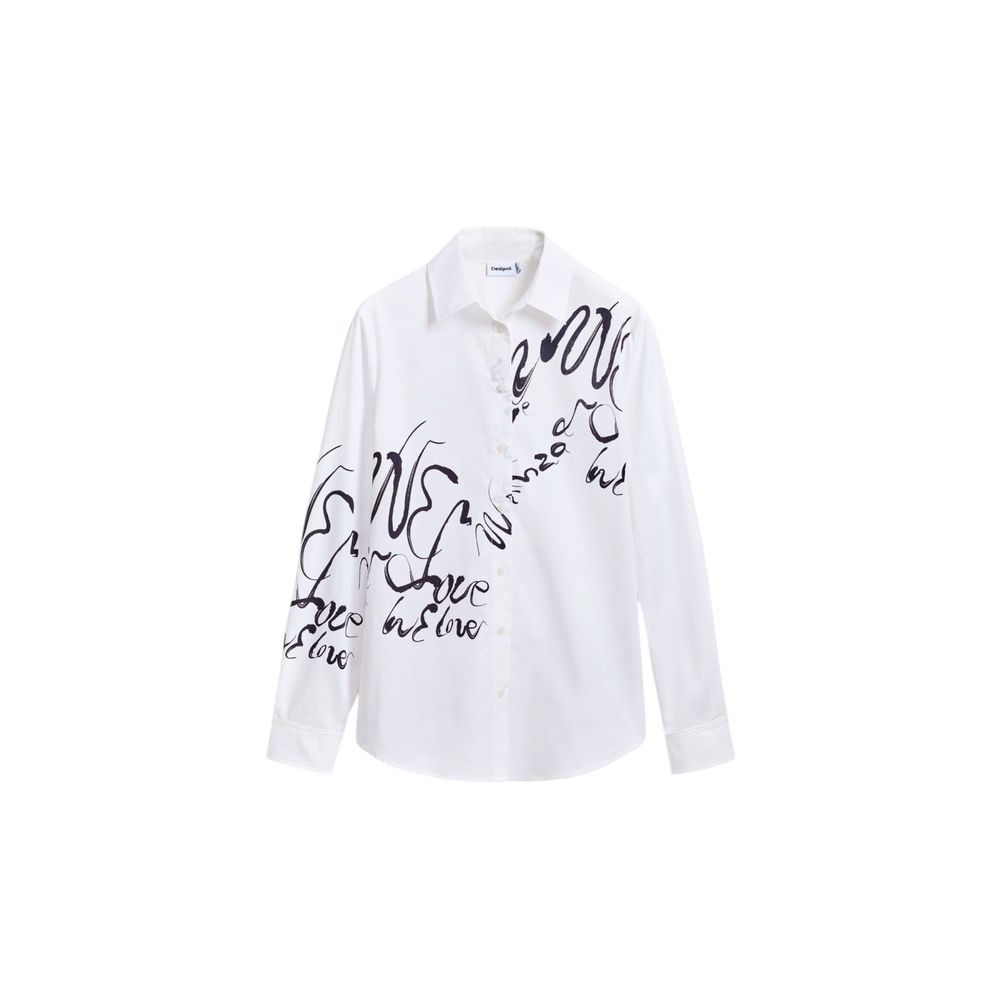 Chemise en coton blanc Desigual