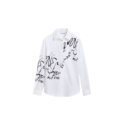Chemise en coton blanc Desigual