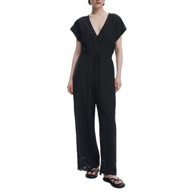 Combinaison noire en polyester Desigual