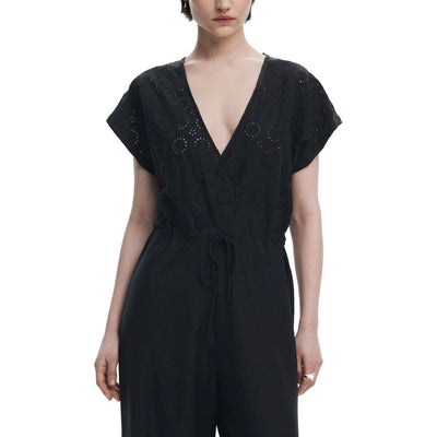 Combinaison noire en polyester Desigual