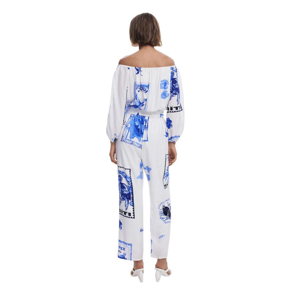 Combinaison blanche en viscose Desigual