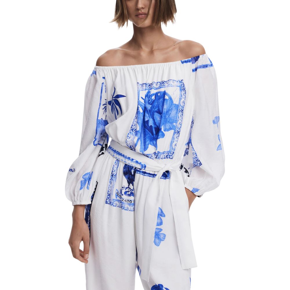 Combinaison blanche en viscose Desigual
