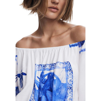Combinaison blanche en viscose Desigual