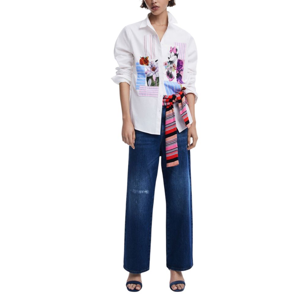 Chemise en coton blanc Desigual