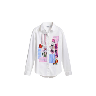Chemise en coton blanc Desigual