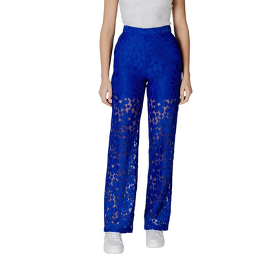 Pantalon en polyester bleu Desigual