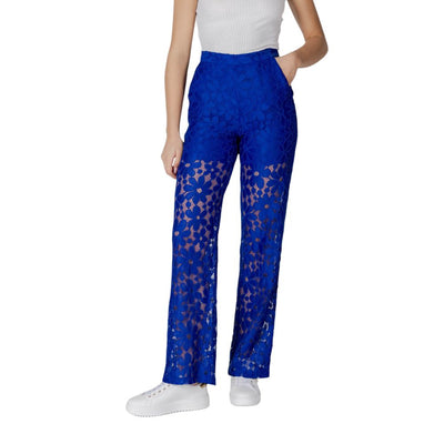 Pantalon en polyester bleu Desigual
