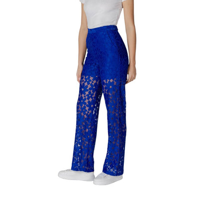 Pantalon en polyester bleu Desigual