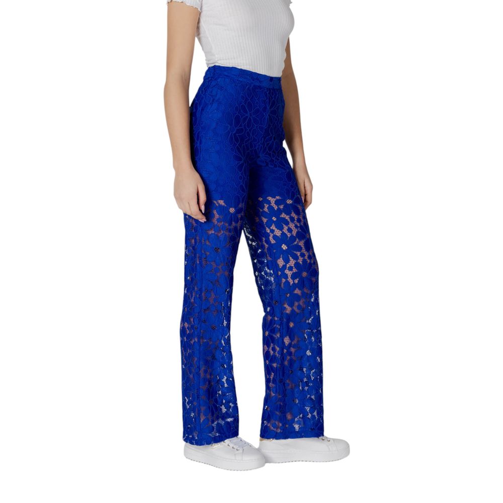 Pantalon en polyester bleu Desigual