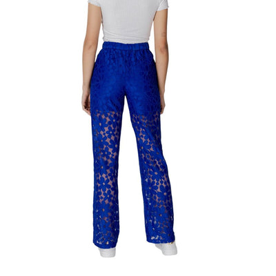 Pantalon en polyester bleu Desigual