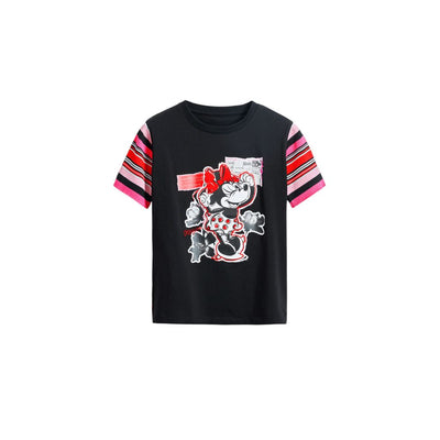 T-shirt en coton noir Desigual